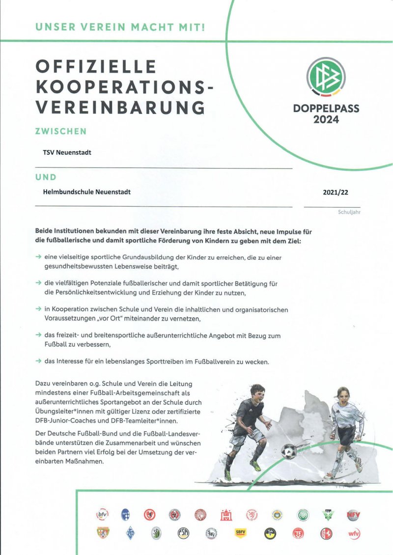 DFB - Kooperationsvereinbarung (2021-2022)